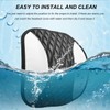 BWBWND Car Headrest Cover, Soft Leather Auto Seat Head Rest