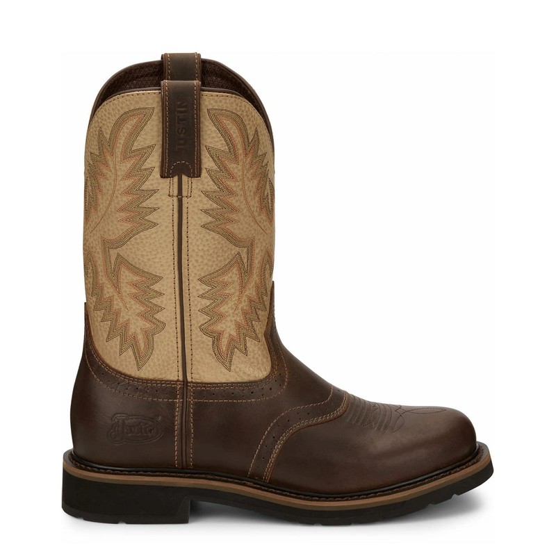Justin Boots Men's SE4660 Superintendent 11" Work Boot, Golden (Brown)