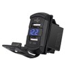 Universal Rocker Style 4.2A Dual USB Charger Socket with Blue