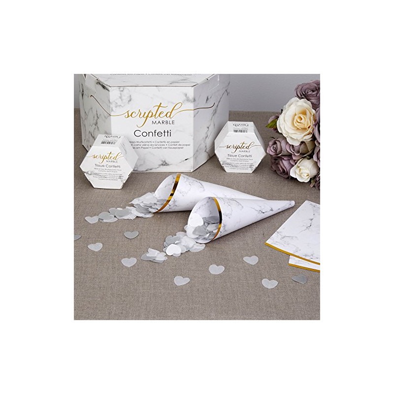 Neviti 774045 Scripted Marble - Confetti Cones