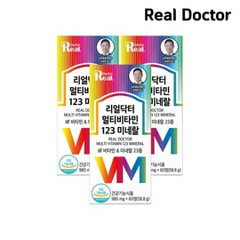 Real Doctor Multivitamin 123 980mg60 tablets (58.8g) 3 minerals / 리얼닥터 멀티비타민 123 980mg60정 (58.8g) 3개 미네랄