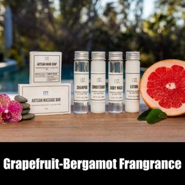 EST. Shampoo with Grapefruit-Bergamot fragrance, Biodegradable/Recyclable Bottle with Screw Top, 1.41oz / 40ml , Pack of 48