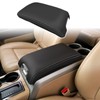 ramuel Compatible with Center Console Armrest Cover Pad PU Leather