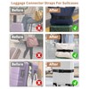 Waaqkid 2 PCS Luggage Travel Belt, 2-in-1 Adjustable Elastic Strap