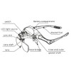 ThreeH LED Head Magnifier Glasses 1.0X-3.5X for Crafts/Repairs with 5