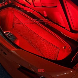 C8 Corvette Front And Rear Trunk LED Lighting Kit - Plug N Play LEDs for 2020-2025 Corvettes (Red)