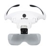 Rechargeable Headband Magnifier Hands Free Head Magnifying Glasses with 4
