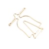 100Pcs Gold Paper Clips Cute Shape Stainless Steel Multifunction Metal