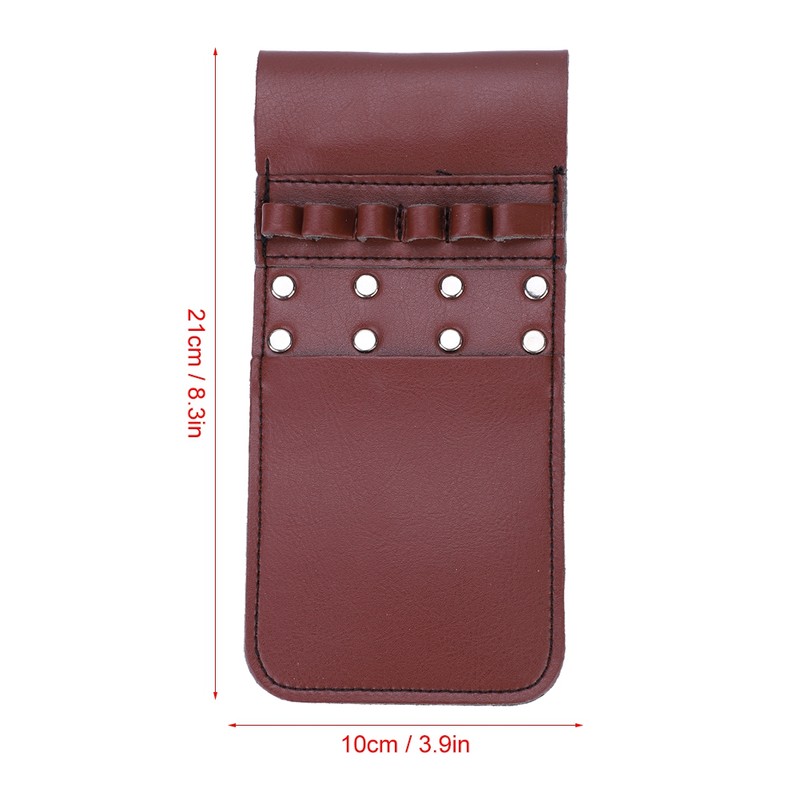 Portable Pocket Quiver PU Leather 6pcs Arrow Waist Holder Bag