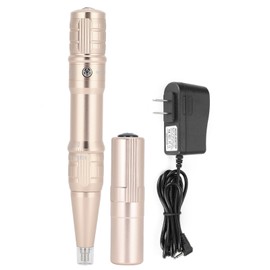 Electric Eyebrow Lip Tattoo Pen Machine Microblading Tattoo Machine Champaign Gold (100‑240V)US Plug