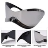 Gizzutech Y2K Sunglasses for Men&Women,Futuristic Wrap Around Sunglass,Cool Alien Shield