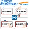 Aujen Silicone License Plate Frames 2 PCS US Standard Car