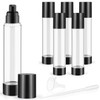 6 Pack 120ml/4oz Airless Pump Bottles Refillable Vacuum Pump Dispenser