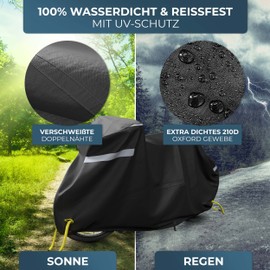 Xcelenze - Bicycle Cover Waterproof with Reflectors - Tear-proof and UV Protection | Bicycle Garage Bicycle Protective Cover Bicycle Carrier Bicycle Tarpaulin (M - Children's Bike)