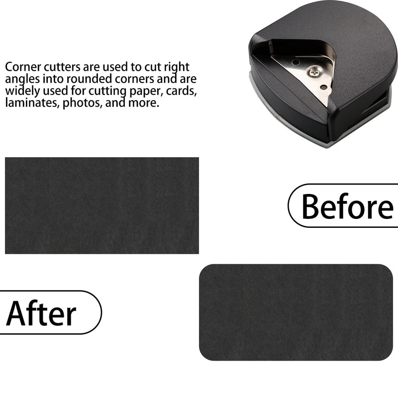 Corner Rounder Punch, GLADFRESIT 4mm Portable Round Corner Trimmer Cutter