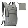 SUIKIHUM 20L Foldable Backpack for Men Women, Ultra Lightweight Water-Resistant Small Packable Hiking Daypack for Travel Camping Outdoor (Gray)