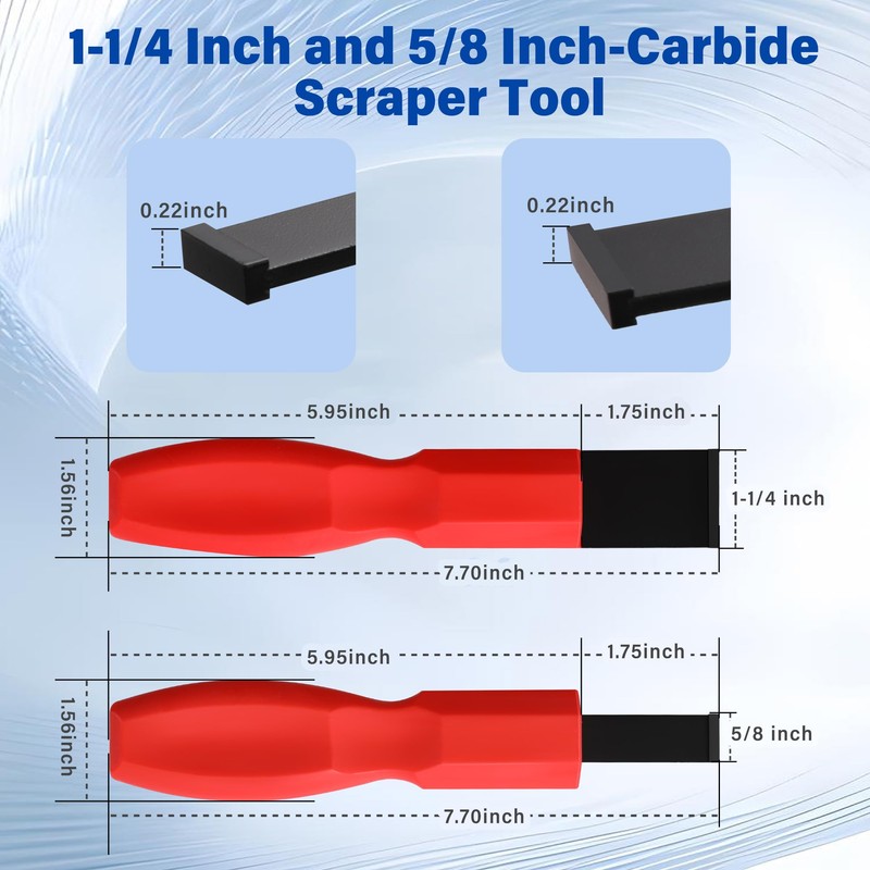 FlyGeneral Carbide Scraper, Super Carbide Gasket Scraper for Metal and