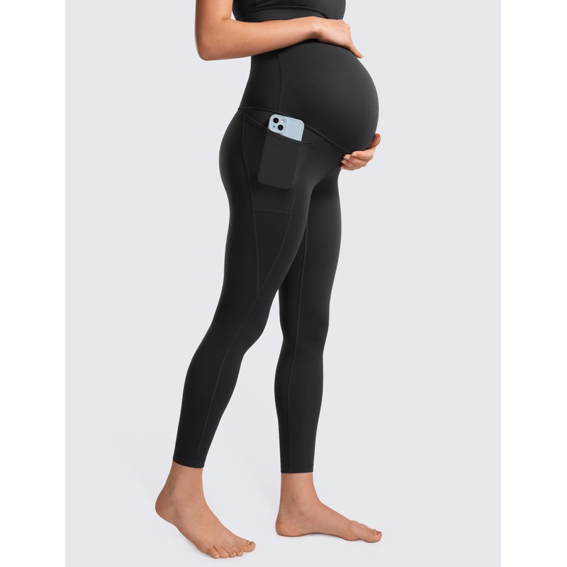 CRZ YOGA Womens Butterluxe Maternity Leggings with Pockets Over The