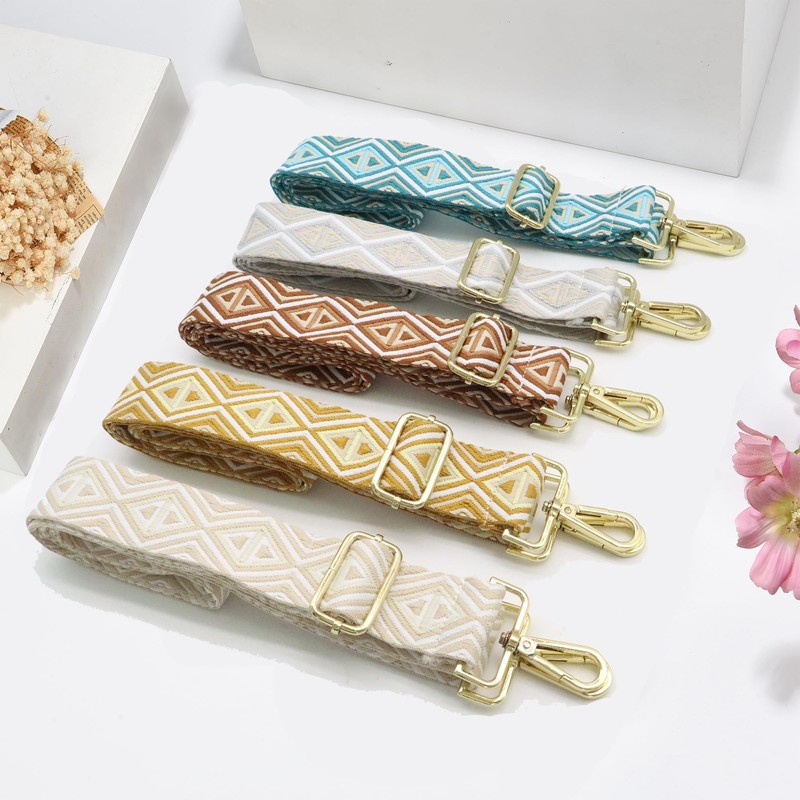 Crossbody Straps for Purses Silver Hardware Purse Strap Wide Shoulder
