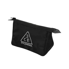 3CE Pouch Small Black Cosmetic Pouch Cosmetic Case Travel Pouch