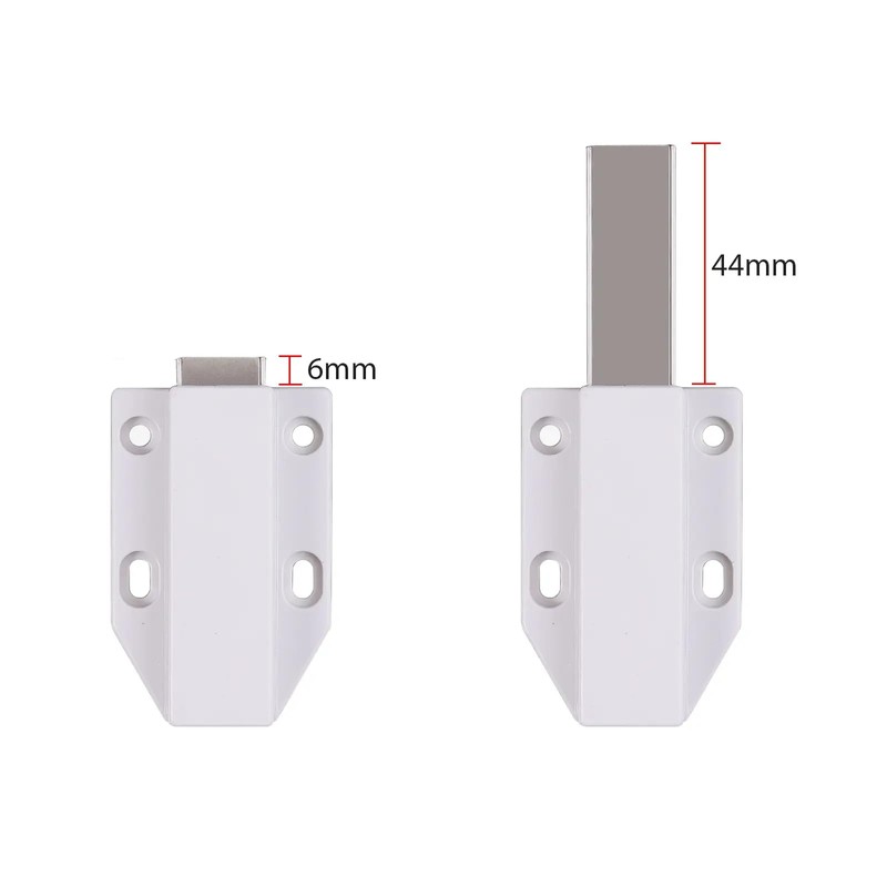 Anhoer 2Pcs Magnetic Push to Open Door Catches White Push