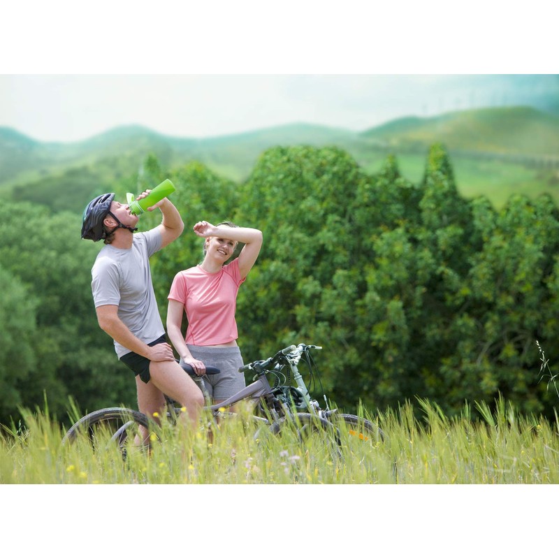 Valourgo Collapsible Water Bottle, Silicone Foldable with Leak Proof Valve