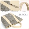 EVEOUT Straw Handbags Women's Summer Elegant Lightweight Boho Woven Beach