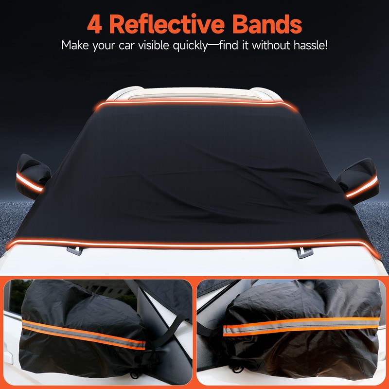 WEAREN Windshield Cover for Ice and Snow Heavy Duty Car