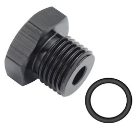 TunePro 8AN Male -8 ORB Block off Cap O-ring Seal Boss Port Plug Fitting Adapter Aluminum Black 1PC