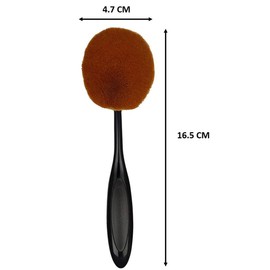 Zureni Best Oval Makeup Brush Perfect Makeup Brush for Face Concealer, Contour Kit and Face Powder Foundation - 1 Pc