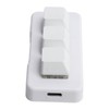 White Mini 3 Key Keypad ABS Bluetooth Receiver USB Comfortable