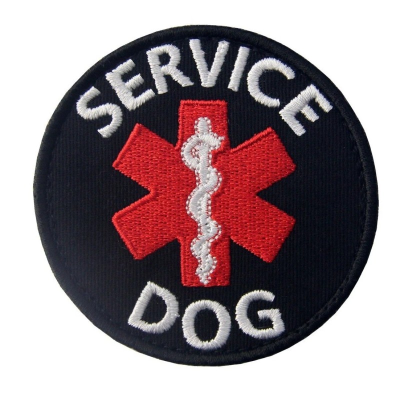 TrendyLuz Service Dog Medical EMT Embroidered Hook & Loop Tactical