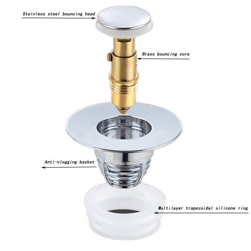 Eruceky Sink Plug, Pop Up Drain Plug, Universal Drain Plug