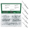 Keadic 135-piece 5 sizes aluminium blind rivets assortment set includes