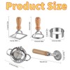 Ravioli Maker Stamp Cutter with Roller Wheel Set,for Ravioli, Pasta,