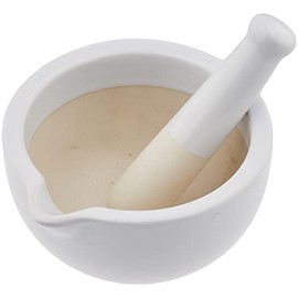 World Create 25040 Mini Kitchen Item, Mortar (with pestle), White, Size: Approx. W 0.5 inches (13.5 cm), φ0.5 inches (12.5 cm), H 2.8 inches (7 cm)