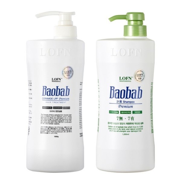 Baobab LPP Treatment 1000g + Dry/Oily Shampoo 1000g / 바오밥