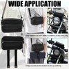 SANDEYISS Motorcycle Handlebar Bag,Easy Installation Motorcycle Bag,Universal Handle Bar Bag,Multi-Purpose