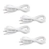 4Pack Lead Wires for TENS Machines, Flexible Electrode Cables Compatible