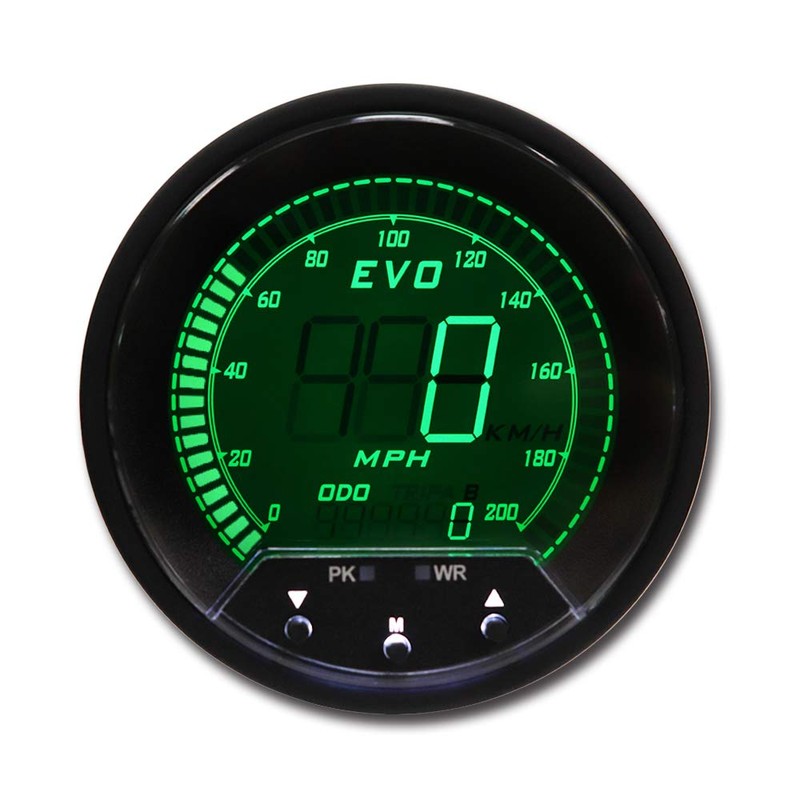 MOTOR METER RACING EVO Series 85mm 3-3/8" Digital GPS Speedometer