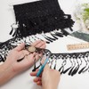 AHANDMAKER 4.6 Yards Tassel Fringe Ribbon 4 Inch Wide Fringe