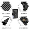 Carbon Fiber Wallet, Money Clip Wallet,Minimalist RFID Blocking Slim Metal