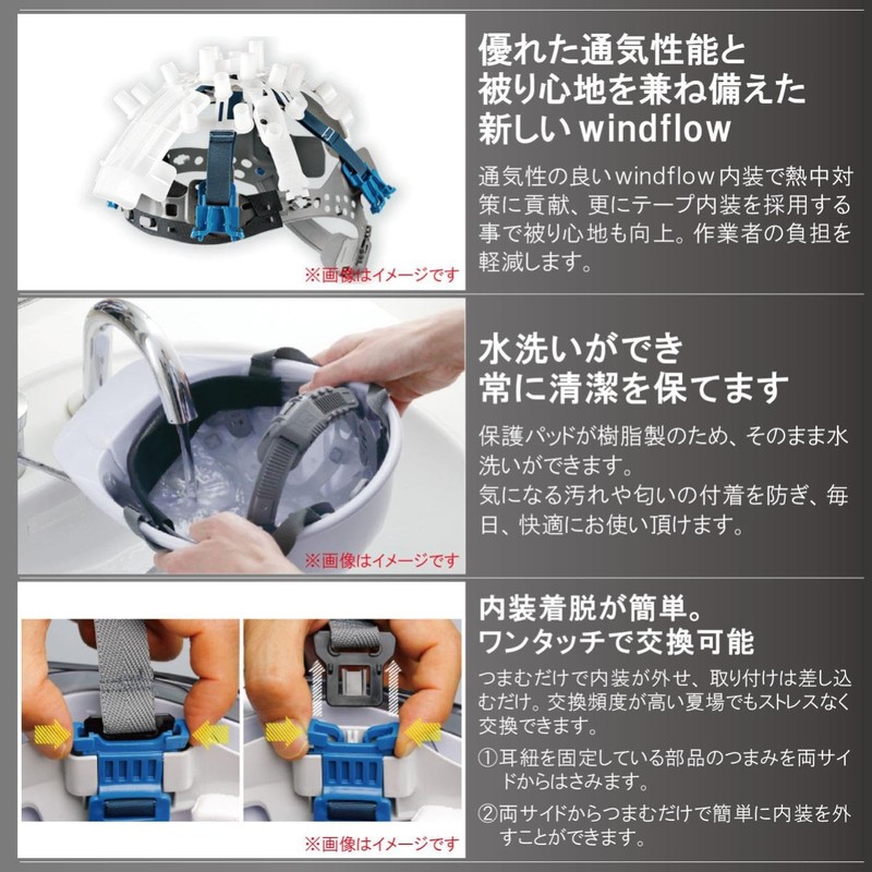 Midori Anzen SC19PCLVS RA3 UP4 Helmet for Work, Made of