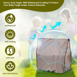 Water Table Cover- Kids Water Table Cover for Step2, Rain Showers Splash Pond Water Table Outdoor Play Toy Accessories for Kids,Dust Proof Anti-UV Outdoor Toys for Toddlers 1-3 - Cover only