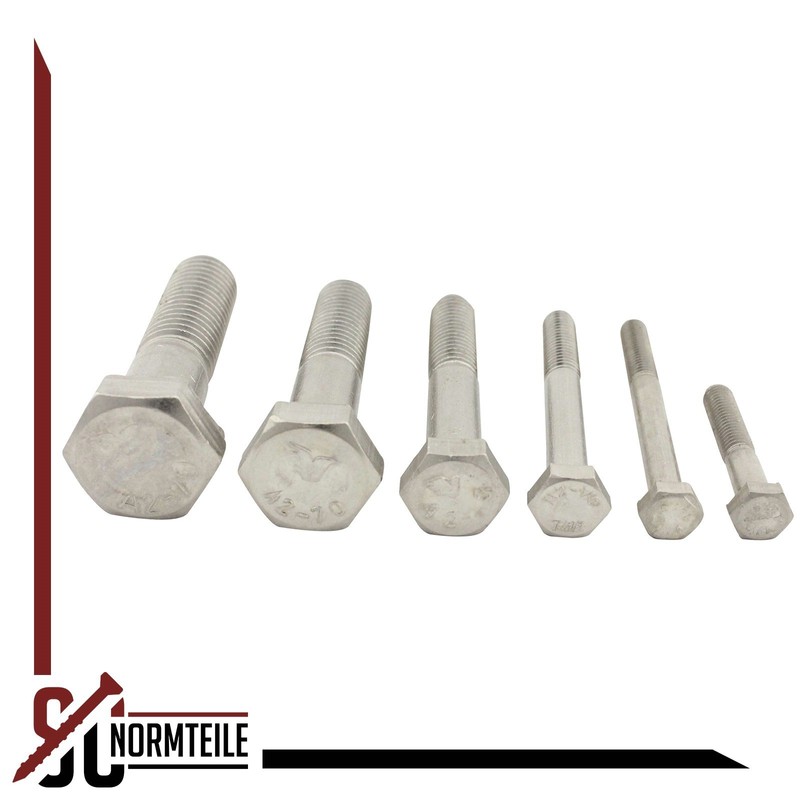Hexagon Screws with Shaft - M8 x 65 - (Pack