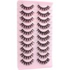 Parriparri Russian False Eyelashes, Russian Strip Lashes, D Curl, Artificial