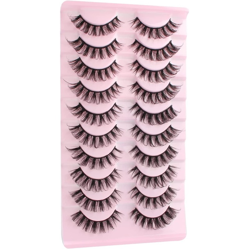 Parriparri Russian False Eyelashes, Russian Strip Lashes, D Curl, Artificial
