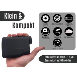 Pro X7 Laser Rangefinder with Inductive Charging Station, Hunting, Golf, Range Finder up to 600 m, Speed Measurement