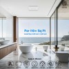 JULLISON Bathroom Exhaust Fan with Light Combo: 110-130CFM Adjustable, Ceiling