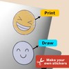40 Sheets, Printable White Sticker Paper